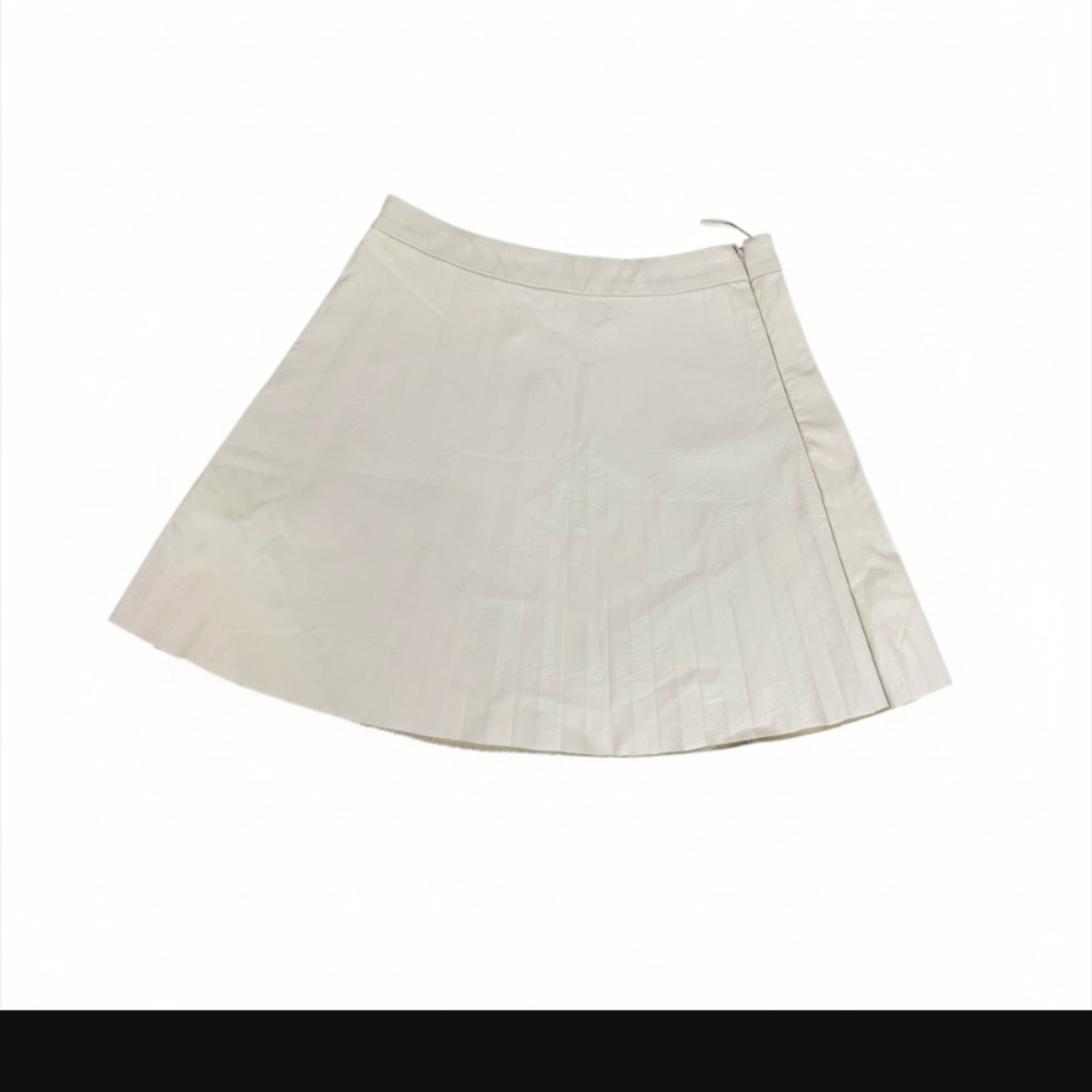 cupcakes & cashmere Cream A-Line Pleated Skirt size 8